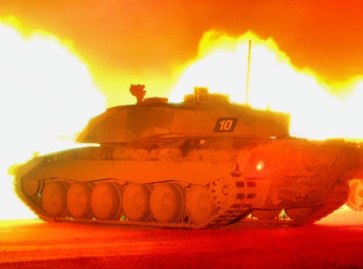 Tanks firing